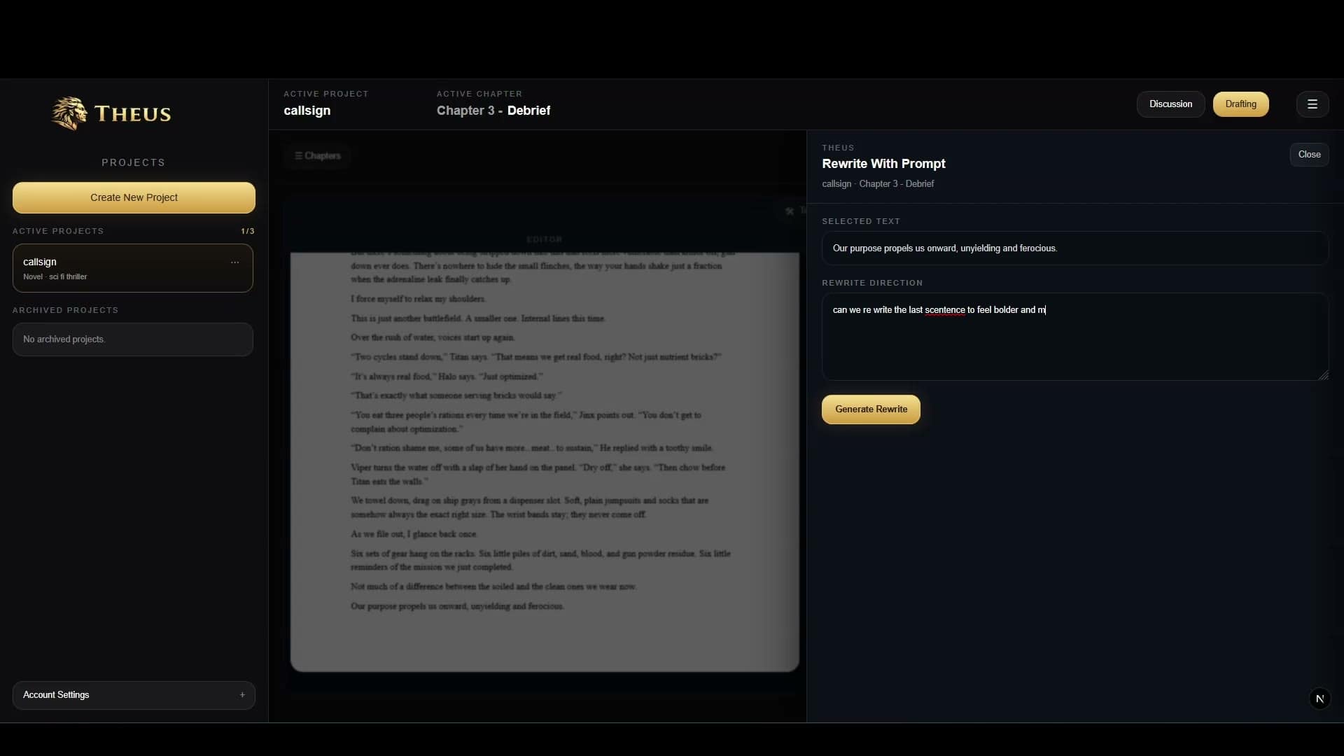 Theus homepage demo thumbnail